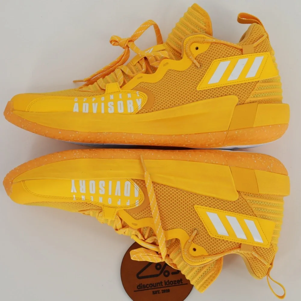 Adidas Dame‎ 7 EXTPLY Opponent Advisory Solar Yellow Basketball Shoes SZ 14 NWOB